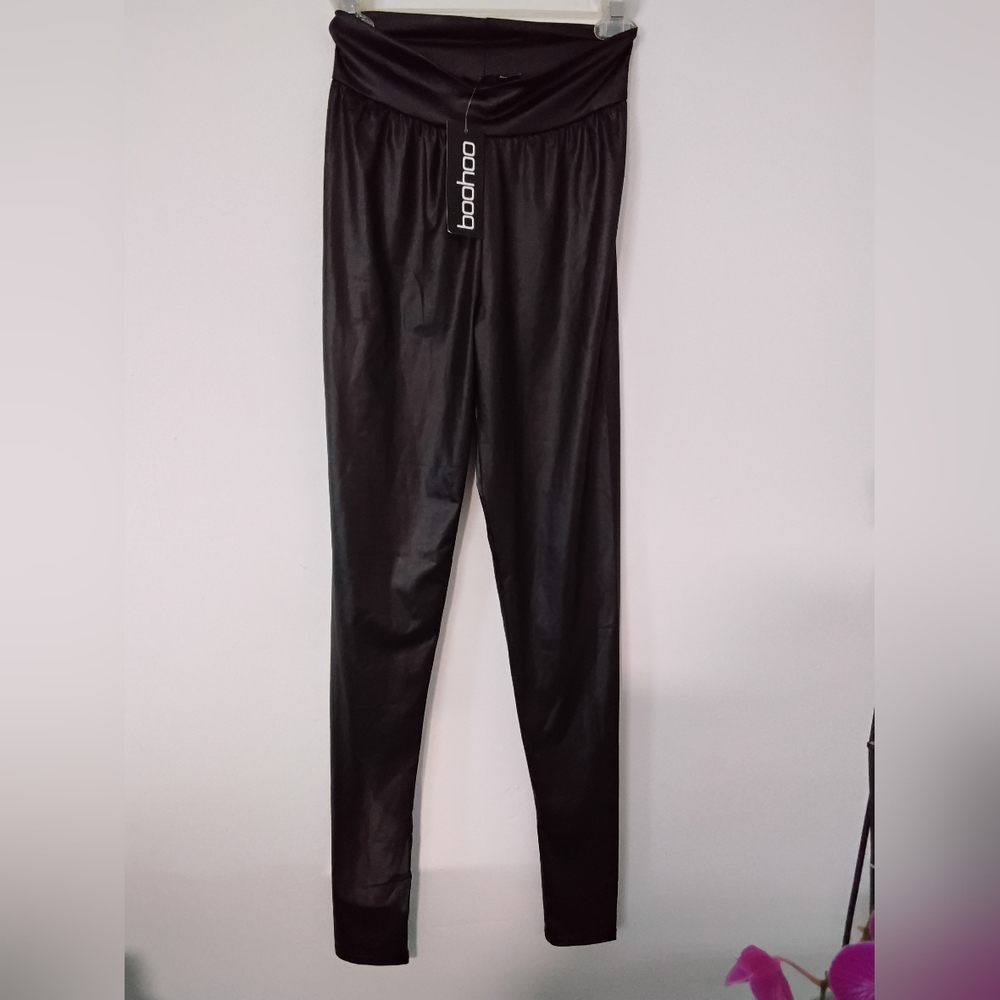 Boohoo Black Faux Leather Leggings